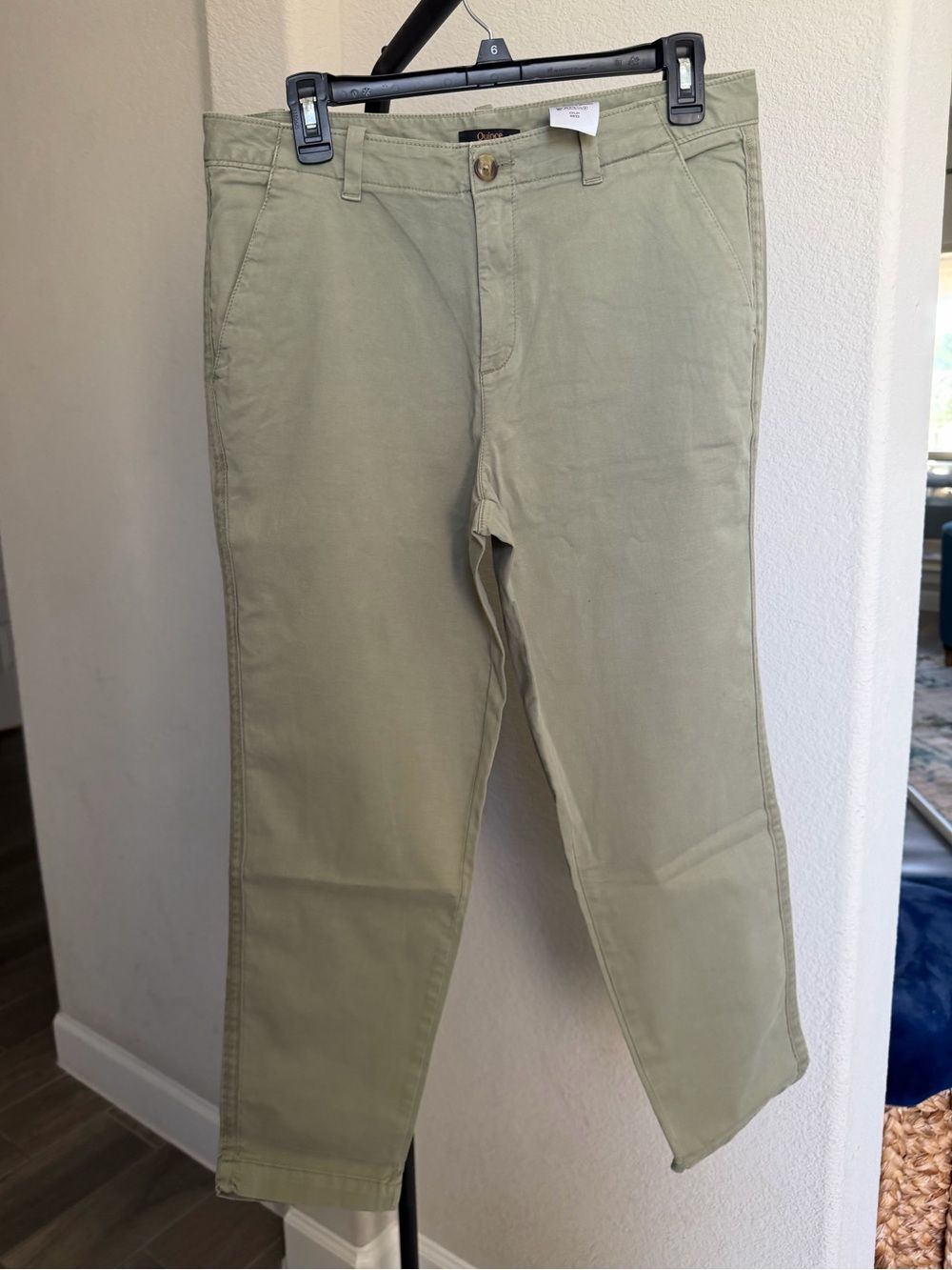 Quince Stretch Cotton Twill Girlfriend Chino Pants / Olive 29 NWOT